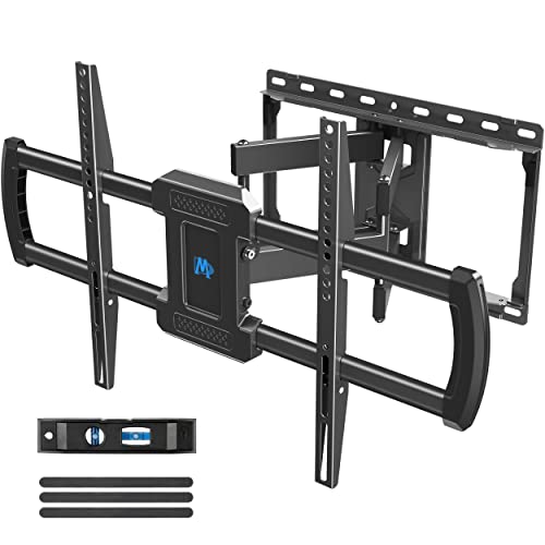Mounting Dream UL Listed TV Mount Bracket for Most 42-75 Inch Flat Screen TVs, Full Motion TV Wall Mounts with Swivel Articulating Dual Arms, Max VESA 600x400mm, 100 LBS Loading, Fits 16″ Wood Studs, MD2296