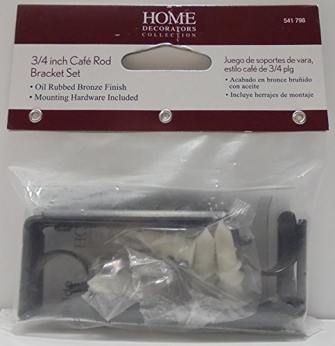 Home Decorators Collection 3/4 in. Oil Rubbed Bronze Decorative Cafe Bracket