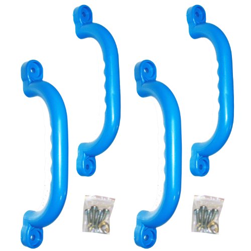 KIDWISE 10 Inch Safety Hand Grips for Playsets, Set of 4 – Blue