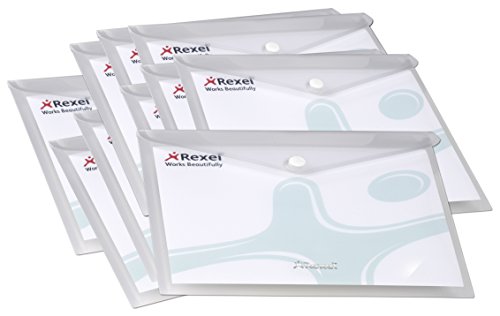 Rexel A5 Clear Ice Popper Wallet (Pack of 50)