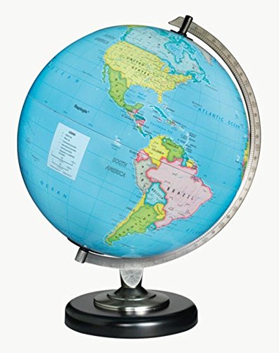 Replogle Day/Night Illuminated Globe, 12 Inches Political map on Outside and Constellations on Inside, Made in USA