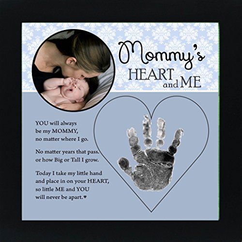 Baby Child Keepsake Handprint Frame with Poetry – Mommy, Daddy, Grandma or Grandpa (Mommy)