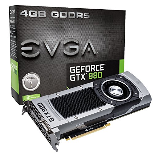 EVGA GeForce GTX 980 4GB GAMING,Silent Cooling Graphics Card 04G-P4-2980-KR