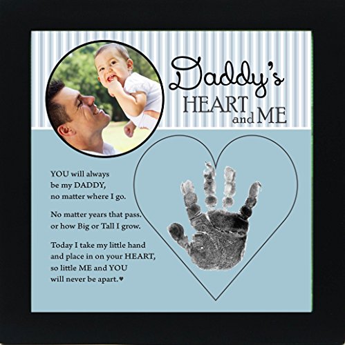 Baby Child Keepsake Handprint Frame with Poetry – Mommy, Daddy, Grandma or Grandpa (Daddy)