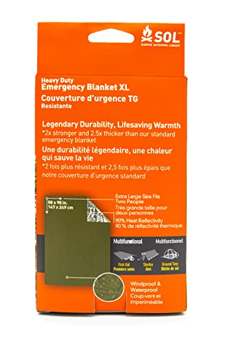 Survive Outdoors Longer Heavy Duty Emergency Blanket, 5 x 8 ft | The Storepaperoomates Retail Market - Fast Affordable Shopping
