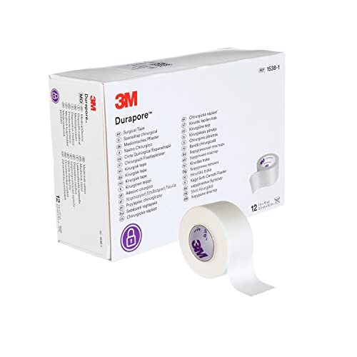 5775BX – Medical Tape 3M Durapore Silk-Like Cloth 1 Inch X 10 Yard White NonSterile