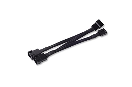 Silverstone Technology All Black Sleeved 1-3 PWM Fan Splitter Cable 100 mm (CPF02)