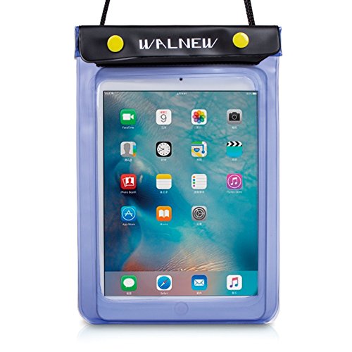 WALNEW Universal Waterproof eReader Protective Case Cover for Amazon All-New Kindle 2022/Kindle Paperwhite/Oasis/Keyboard/Kindle Fire 7, iPad Mini, Kobo Clara/Nia and More, Blue