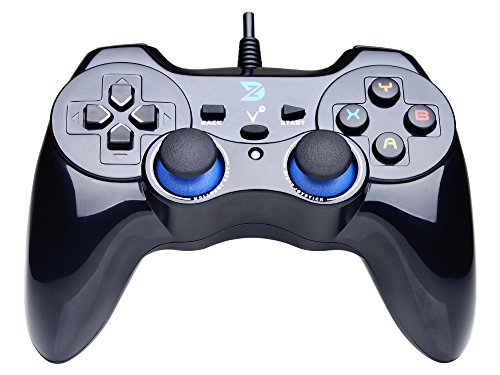 ZD-V+ USB Wired Gaming Controller Gamepad For PC/Laptop Computer(Windows XP/7/8/10/11) & PS3 & Android & Steam – [Black]