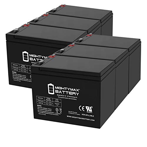 12V 8Ah Security Alarm Battery Replaces 12V 7Ah Bosch D126-6 Pack