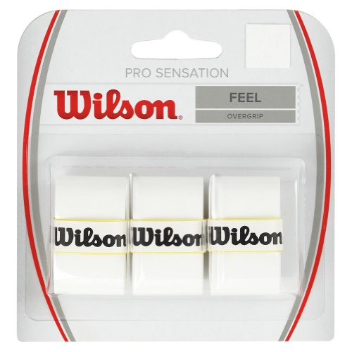 Wilson Pro Overgrip Sensation Thin Overgrip 3 Pack in White
