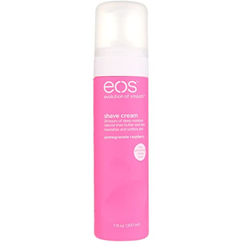 EOS Shave Cream, Pomegranate Raspberry, 7 oz (Pack of 4)