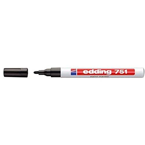 EDDING 751 Paint Marker Pen Bullet TIP – Black (Pack of 3)