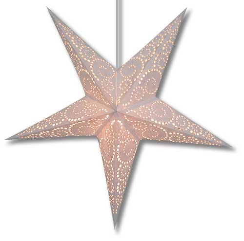 Purity Swirl Paper Star Lantern
