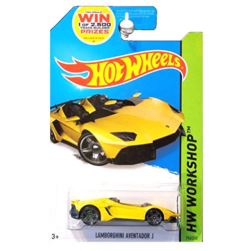 Hot Wheels 2014 HW Workshop All Stars Lamborghini Aventador J in Yellow
