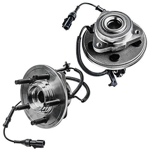 Detroit Axle – 5 Lug Front Wheel Bearings & Hubs for 2006-2010 Ford Explorer Explorer Mercury Mountaineer w/ABS – 2pc set
