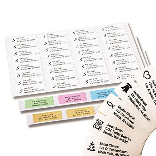 Return Address Labels – 500 Personalized Labels on Sheets (White)