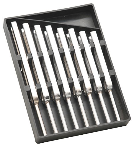 Eisco Labs Scientific Steel Tuning Forks, Set of 8 (Scientific Pitch, C4 = 256Hz) Supplied in Plastic Case 6.5″ x 4.5″