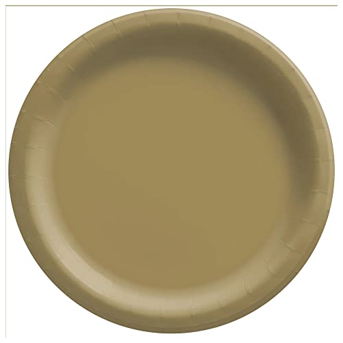 Gold Round Paper Plates – 6 3/4″ – Pack of 20