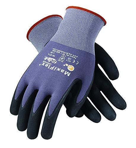 ATG 34-874/S MaxiFlex Ultimate – Nylon, Micro-Foam Nitrile Grip Gloves – Black/Gray – Small – 12 Pair Per Pack
