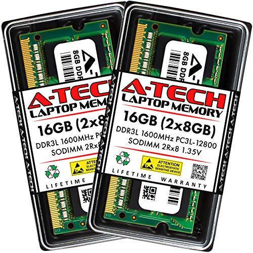 A-Tech 16GB Kit (2x8GB) RAM for Dell Latitude E6530, E6430s, E6430, 6430u, E6330, E6230, E5530, E5430, 3330 Laptop | DDR3/DDR3L 1600 MHz SODIMM PC3L-12800 Memory Upgrade