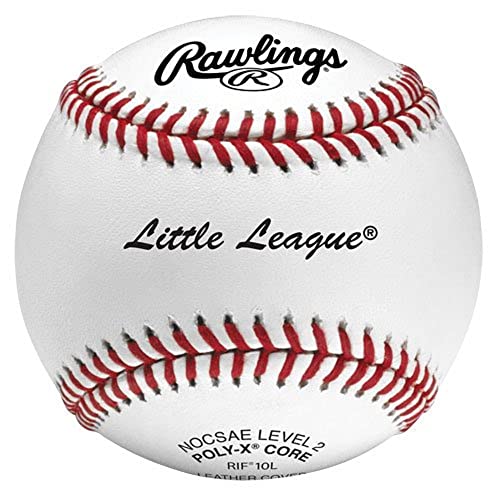 Rawlings | RIF Little League Training Baseballs | 12 Count | Level 5 (Ages 7-10) & Level 10 (Ages 10+) Options