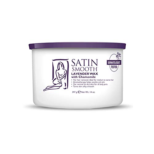 Satin Smooth Lavender Hair Removal Wax with Chamomile 14oz.
