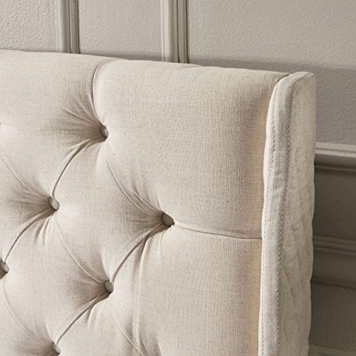Christopher Knight Home Lidia Tufted Fabric Headboard, Queen / Full, Eggshell | The Storepaperoomates Retail Market - Fast Affordable Shopping