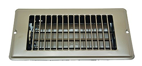 AP Products 013-626 RV Air Conditioners Floor Register 4″ x 8″ Brown Dampered Metal