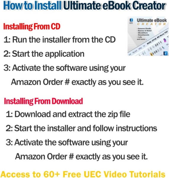 Ultimate eBook Creator – eBook Creation Software MOBI, EPUB, Word, PDF – format eBooks and print books for Amazon Kindle self publishing, iBookstore, Android Devices, Smart Phones, Tablets