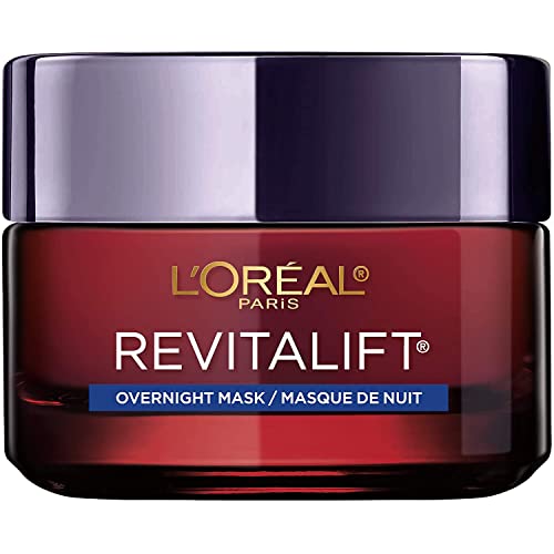 L’Oreal Paris Skincare Revitalift Triple Power Intensive Overnight Face Mask with Pro Retinol, Vitamin C and Hyaluronic Acid, to Visibly Reduce Wrinkles, Firm and Brighten Skin, 1.7 Oz