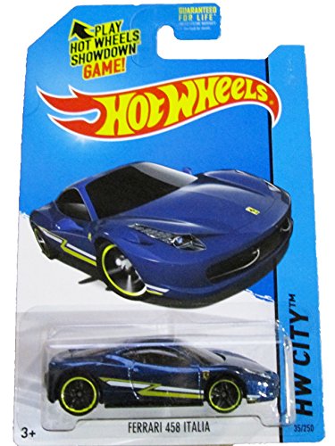 Hot Wheels – 2014 HW City 35/250 – Speed Team – Ferrari 458 Italia (Blue)