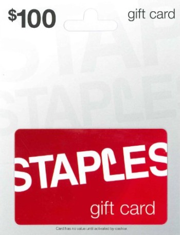 Staples Gift Card$100 | The Storepaperoomates Retail Market - Fast Affordable Shopping
