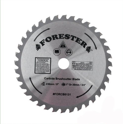 Forester 32 Tooth Carbide Tip Brush Cutter Blade – 9″ x 1″ / 20mm Arbor (36 Tooth)