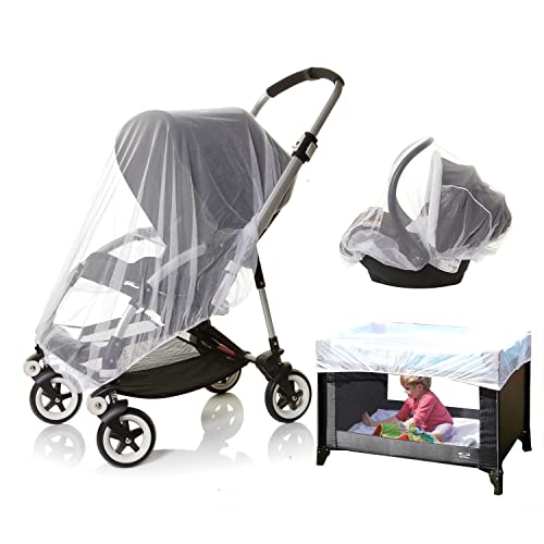 Dreambaby Travel System Baby Mosquito Net Protection Cover – for Pram, Pushchairs, Buggy, & Carry Cot – with Fine Soft & Elastic Mesh Netting – Model L275