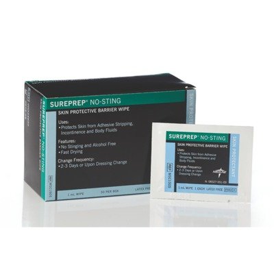 MEDLINE MSC1505 MSC1505Z Sureprep No-Sting Skin Protectant (Pack of 50)