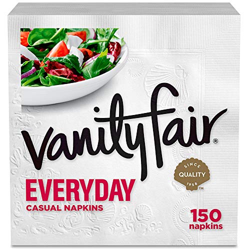 Vanity Fair Everyday Paper Napkins, 150 2-Ply Disposable Napkins