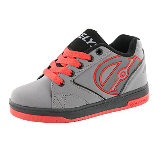 HEELYS Men’s Propel 2.0 Fashion Sneaker, Grey/Red/Black, 11 M US