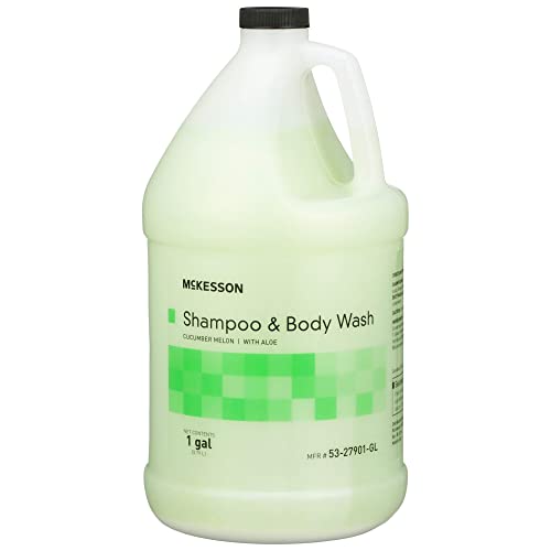 McKesson Body Wash and Shampoo with Aloe, Cucumber Melon Scent, 1 gal, 1 Count