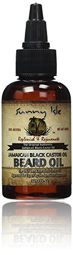 Sunny Isle Jamaican Black Castor Beard Oil, 2 Ounce