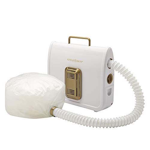 Gold ‘N Hot Professional Ionic Soft Bonnet Hair Dryer | Reduce Frizz for Natural, Healthy-Looking Hair
