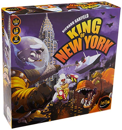 IELLO: King of New York, 6 Monsters, Enthralling Theme, Simple, Fast-Paced, Strategy Board Game, for 2 to 6 Players, Ages 10 and Up