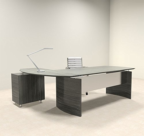2pc Modern Contemporary L Shape Executive Office Desk Set, MT-MED-O4