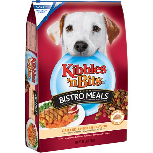 Kibbles ‘N Bits Bistro Meals Dry Dog Food – Oven Roasted Beef – 3.5 Lb