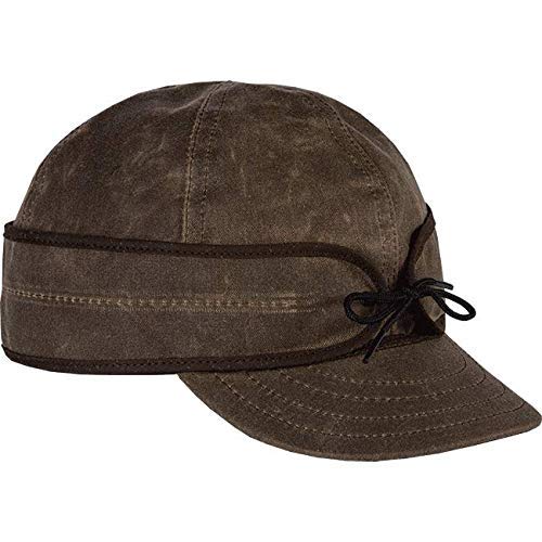 Stormy Kromer Waxed Cotton Cap – Lightweight Fall Hat with Earflaps