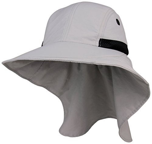 Juniper Women’s Large Bill Cap with Flap, One Size, Grey