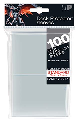 Konami – Ultra Pro Sleeves | Standard Card Deck Protectors | Pack of 100 | Clear