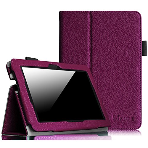 Fintie Folio Case for Fire HDX 7 – Slim Fit Leather Standing Protective Cover with Auto Sleep/Wake (Will only fit Kindle Fire HDX 7″ 2013), Purple