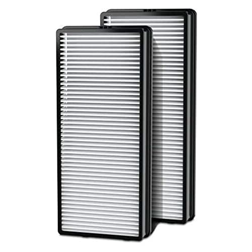 HoMedics TotalClean True HEPA Filter Replacement for Air Purifiers (2 Pack), Works with HoMedics AT-PET01, AT-PET02, and AT-45 Air Purifiers that Removes up to 99.97% Airborne Particles