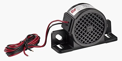 Federal Signal 210240-W 2012 Series Back-Up Alarm, Wire Terminals, 102 dB(A) , Black